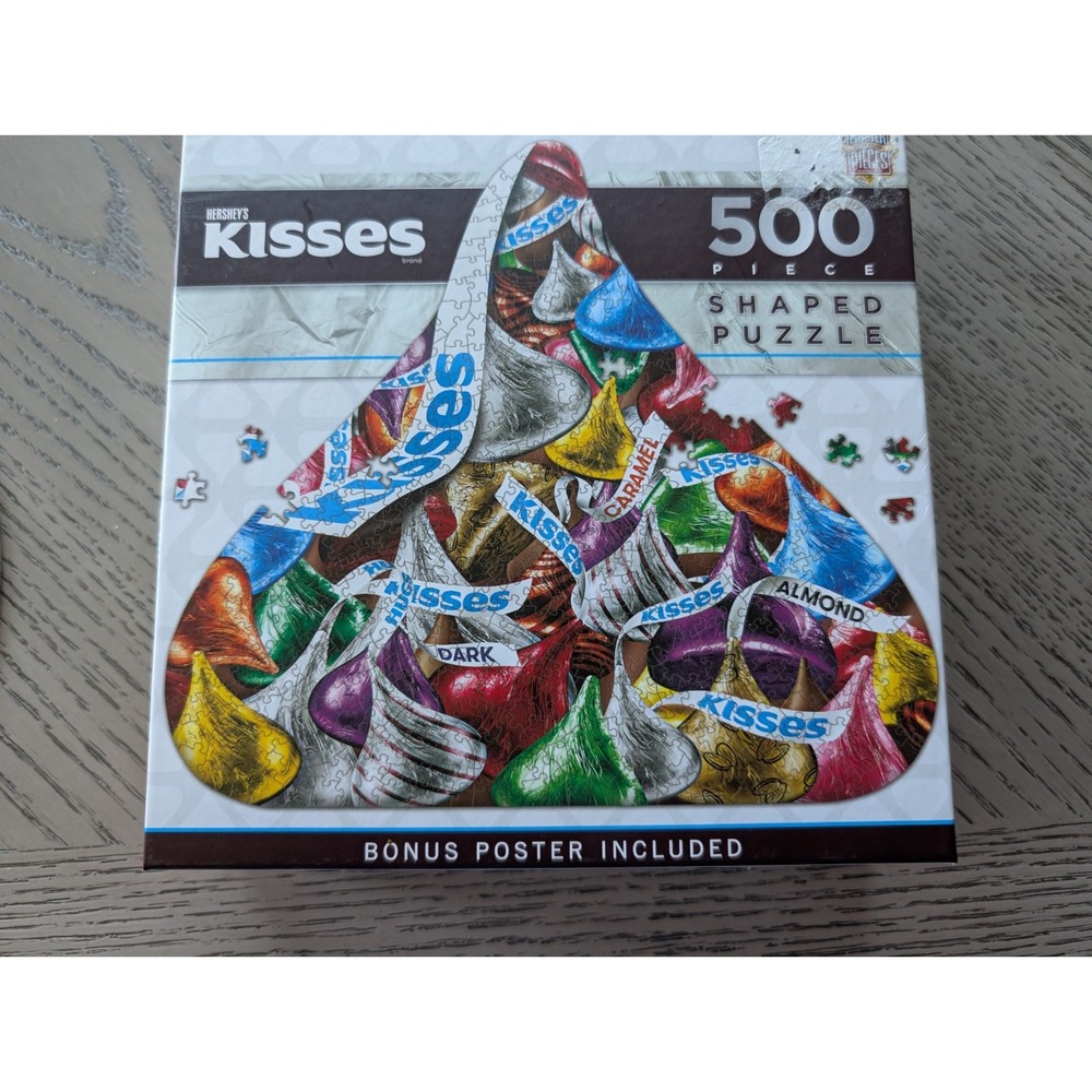 MasterPieces Hershey's Kisses‎  500 Piece Shaped Jigsaw Puzzle Complete